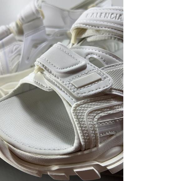 WOMEN'S Track Sandal Neoprene Strappy white Velcro Dad Sandals E371 - Picture 8 of 12